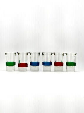 Vintage Blade Runner Tsing Tao Shot Glasses With Celluloid Band